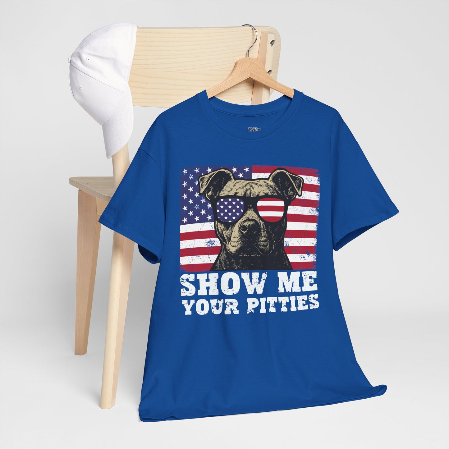 Show Me Your Pitties Patriotic Pitbull Unisex T-Shirt