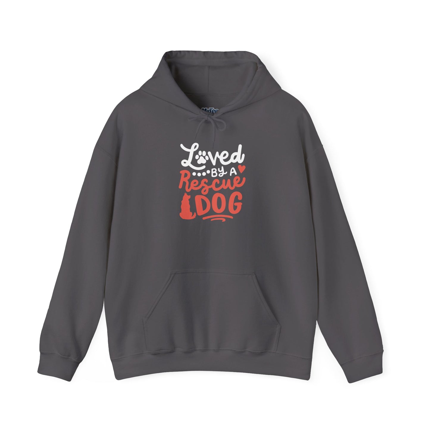 Loved By A Rescue Dog Hoodie | Pet Lover Gift, Fur Mom Hoodie, Pet Dad Apparel