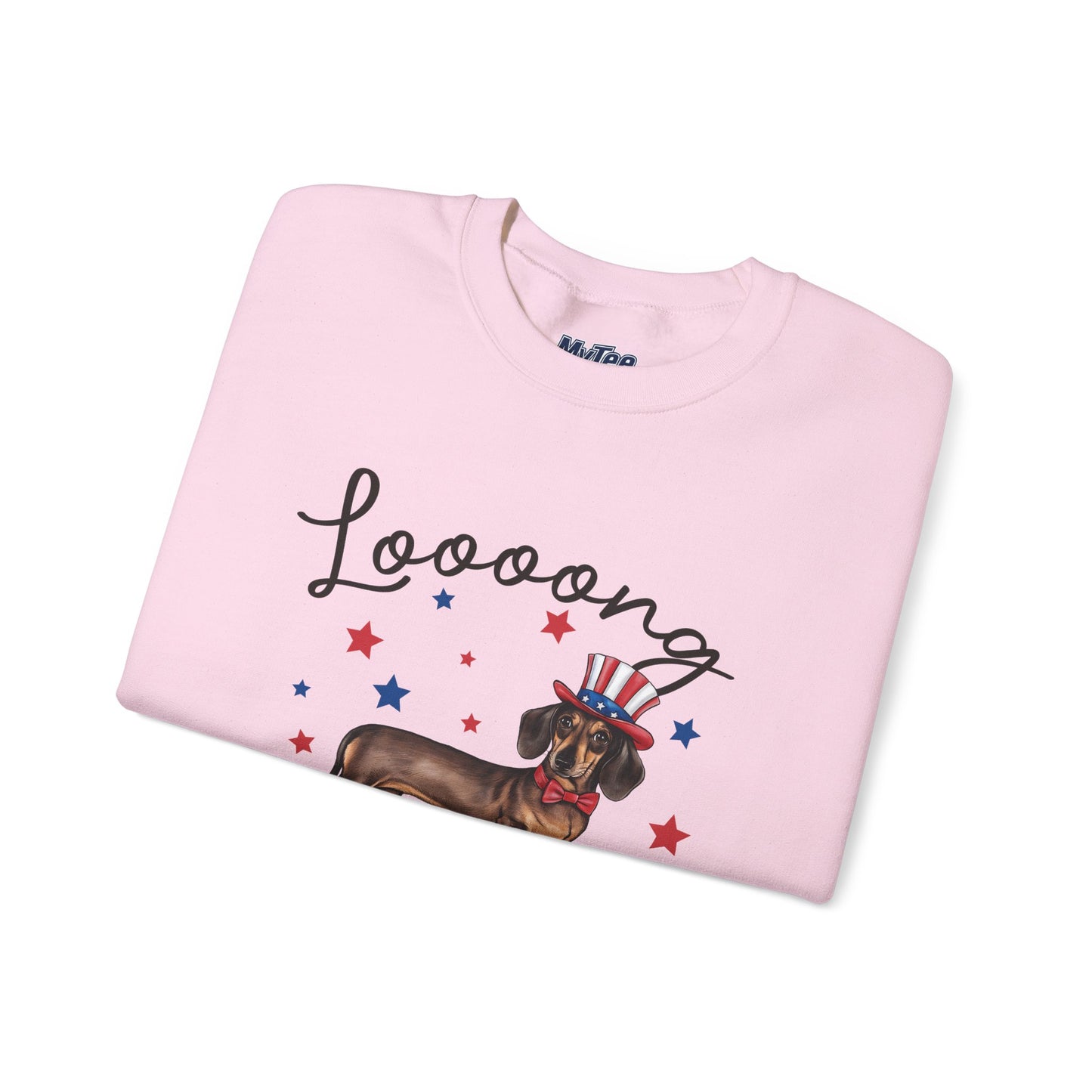 Patriotic Dachshund Loooong Live Freedom Unisex Sweatshirt