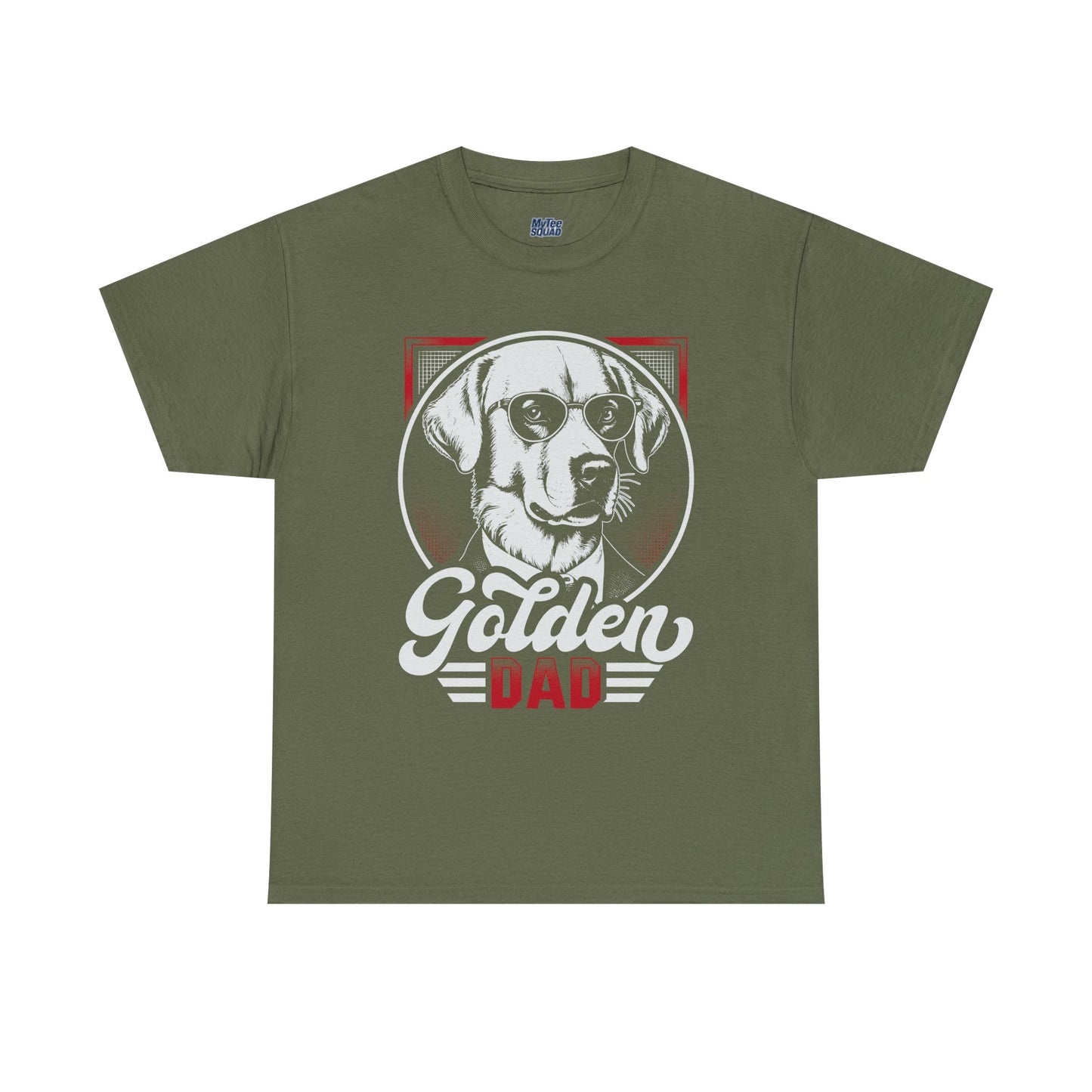 Golden Dad, Golden Retriever T-Shirt | Best For Dog Dad