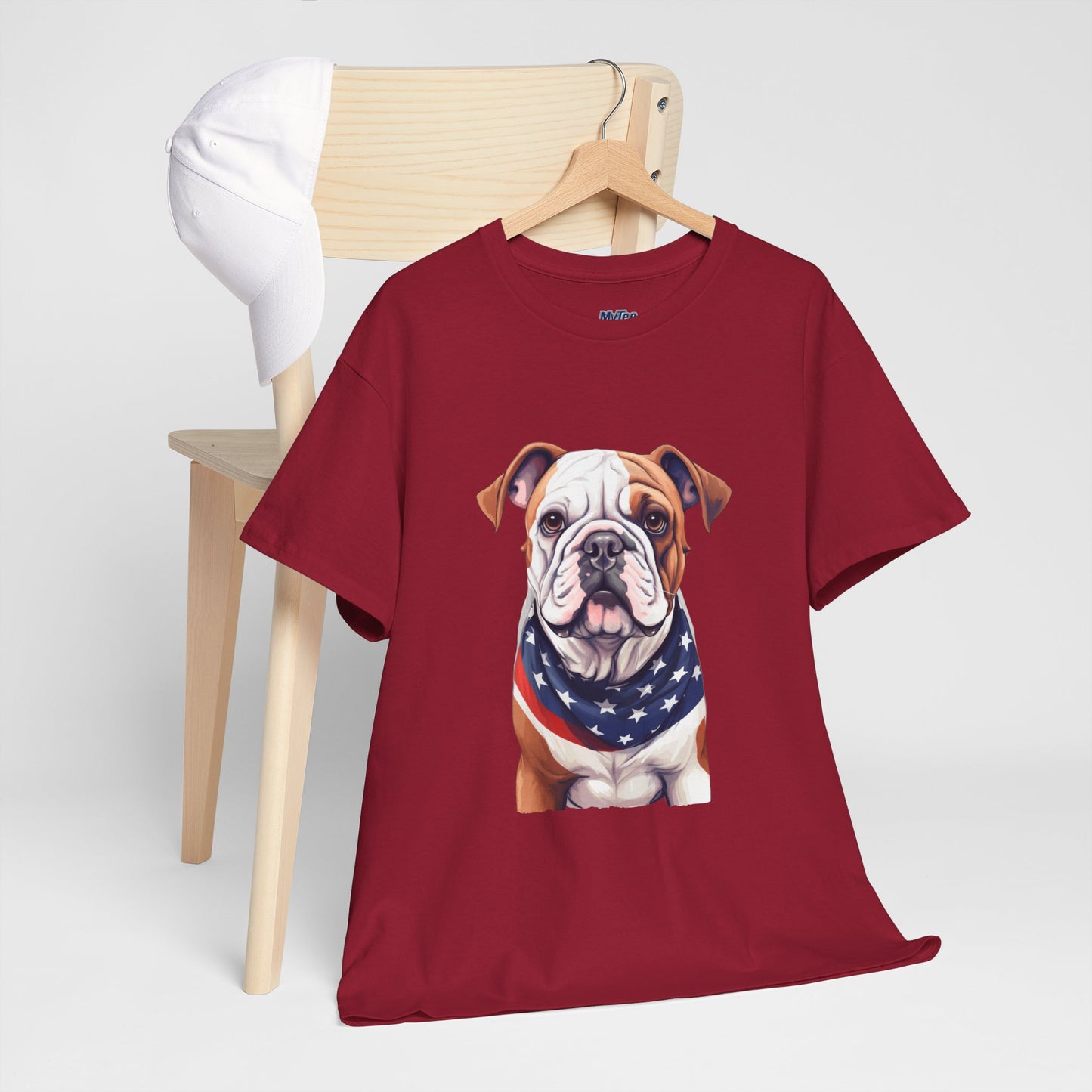 Patriotic Bulldog Unisex T-Shirt