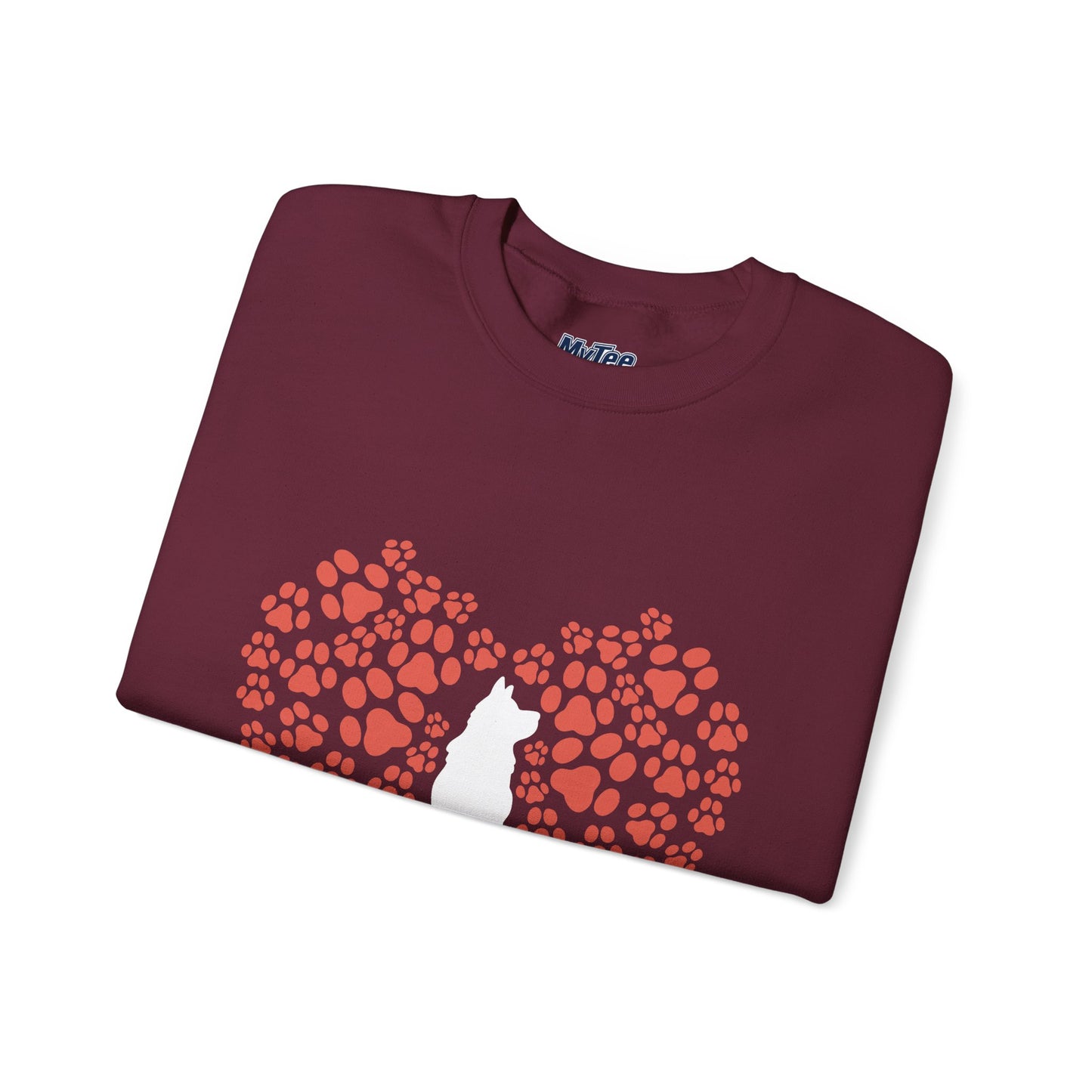 Cat Lover's Heart Crewneck Sweatshirt