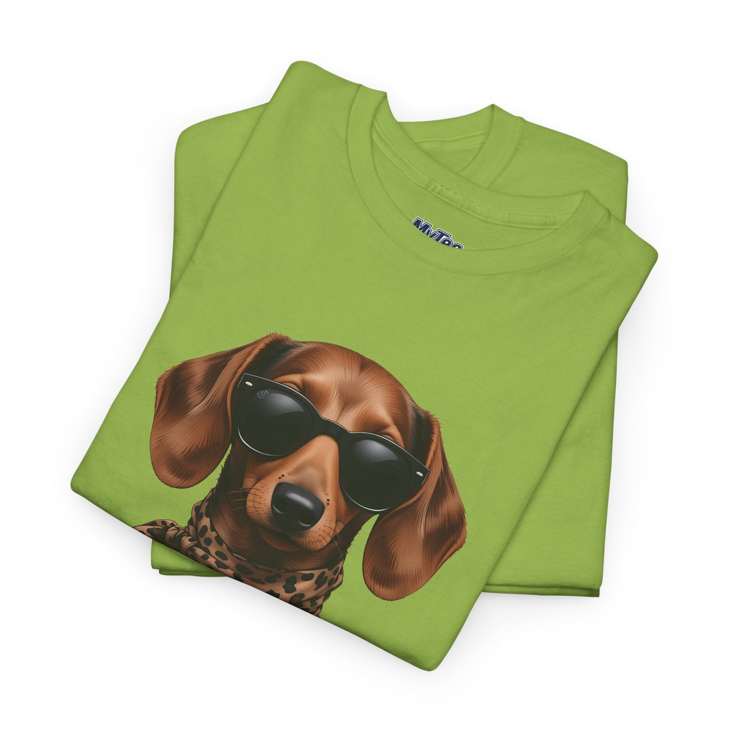 Dachshund With A Scarf Cotton T-Shirt