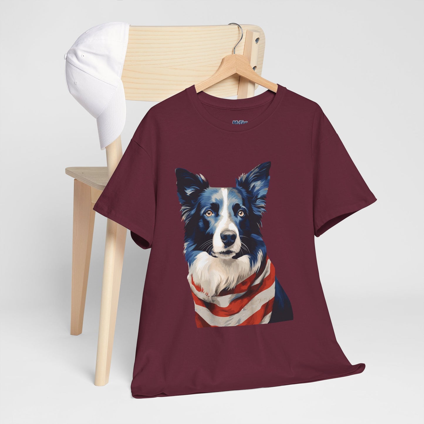 Patriotic Border Collie Unisex T-Shirt