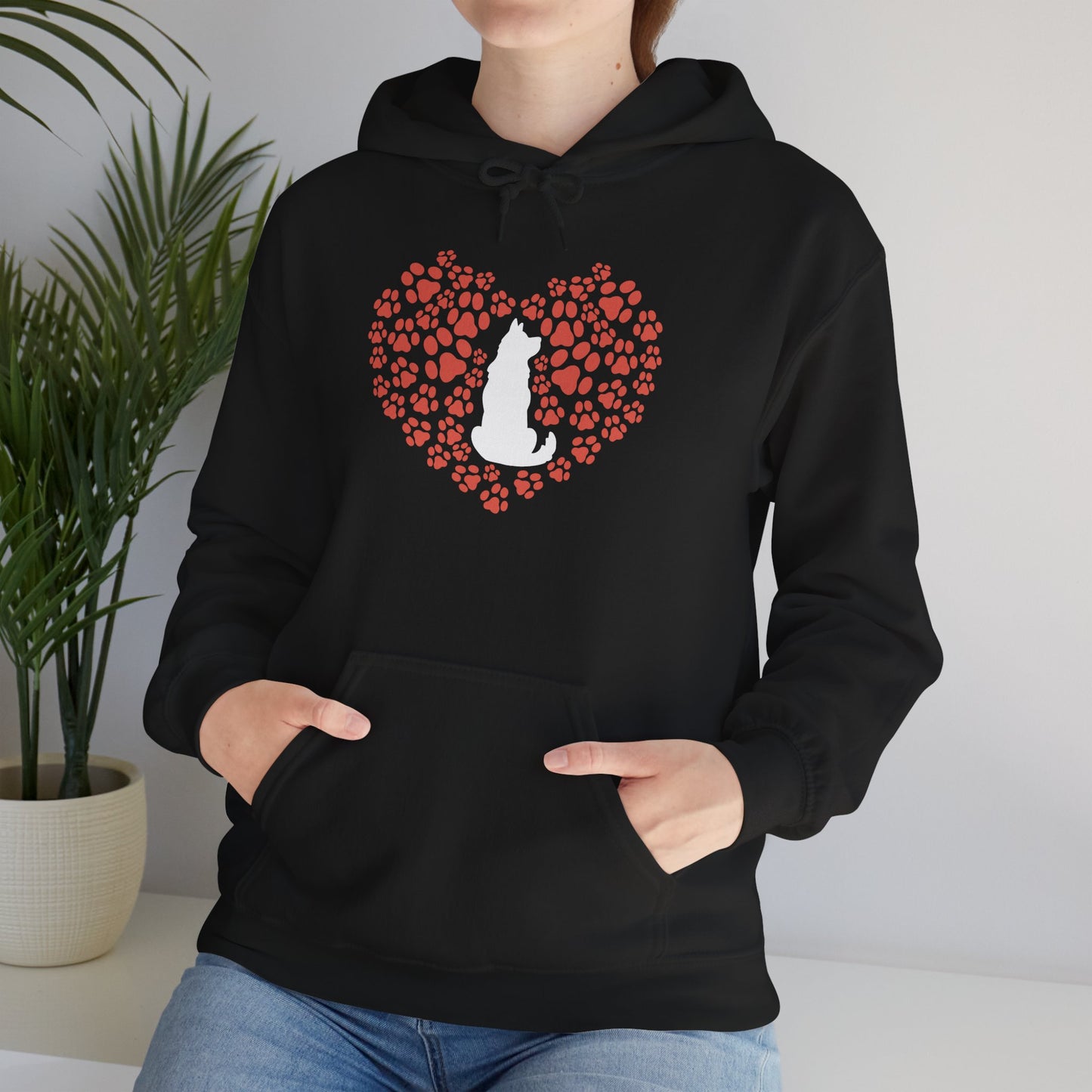 Heart Of A Cat – Minimalist Pet Lover Hoodie