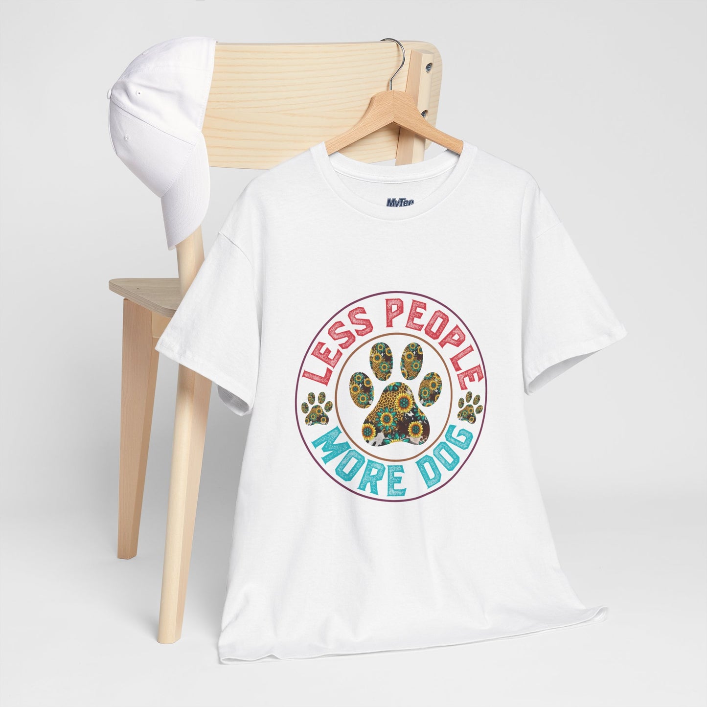 Less People More Dog Unisex Cotton T-Shirt