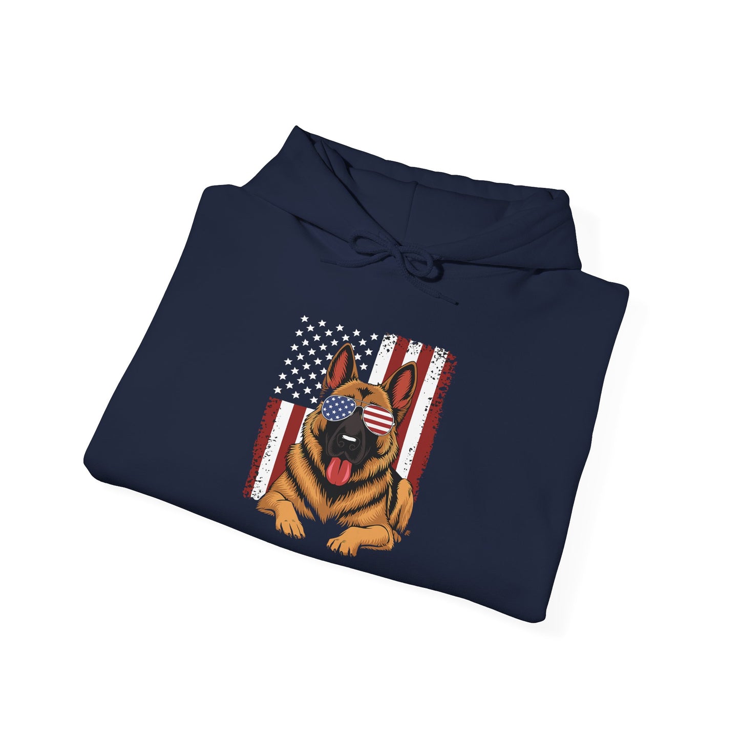 Patriotic German Shephard Dog Unisex Hoodie