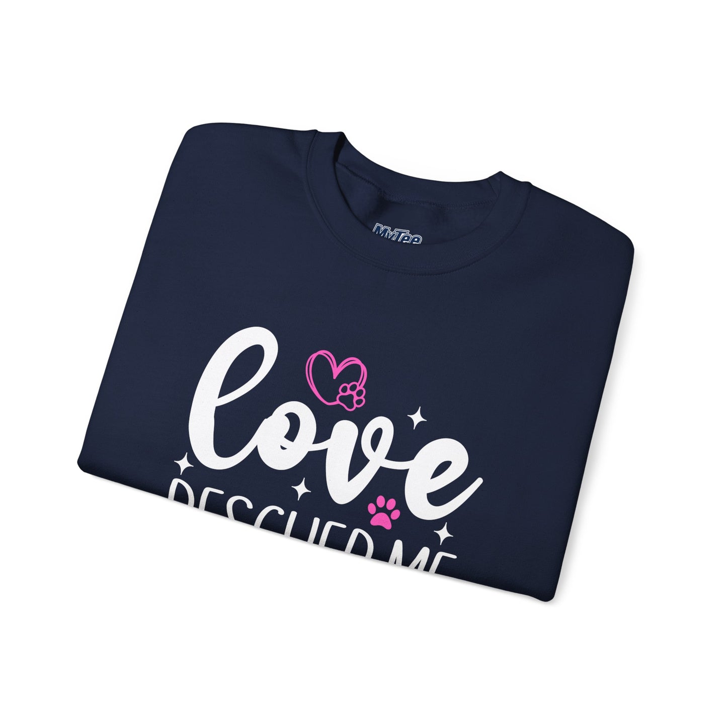 Love Rescued Me Unisex Sweatshirt – Heartfelt Dog Adoption Apparel