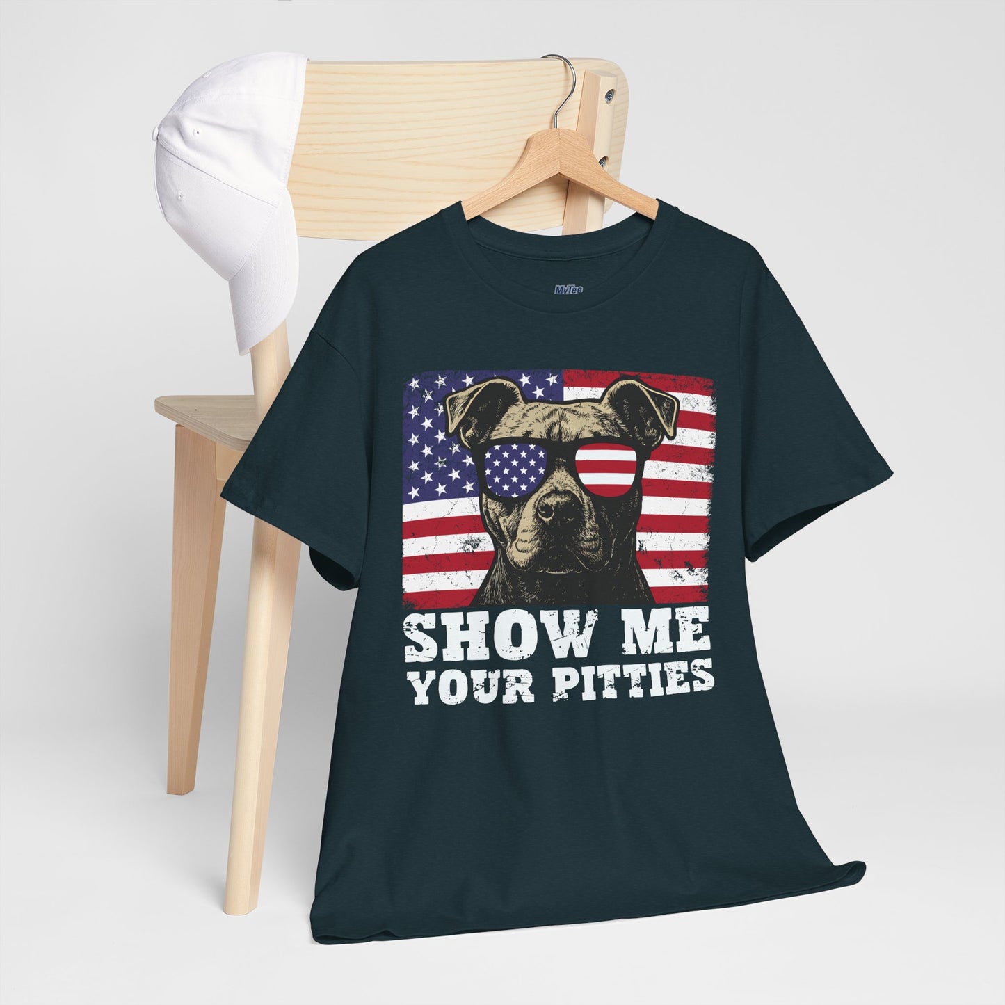 Show Me Your Pitties Patriotic Pitbull Unisex T-Shirt