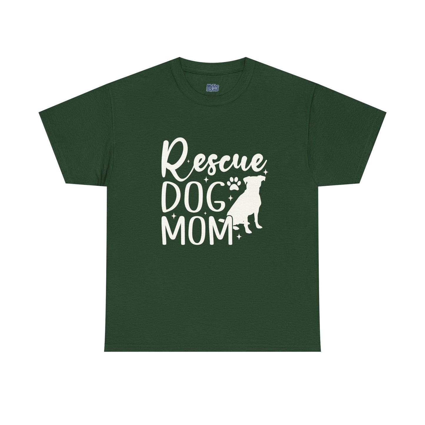 Rescue Dog Mom Cotton T-Shirt | Dog Lover