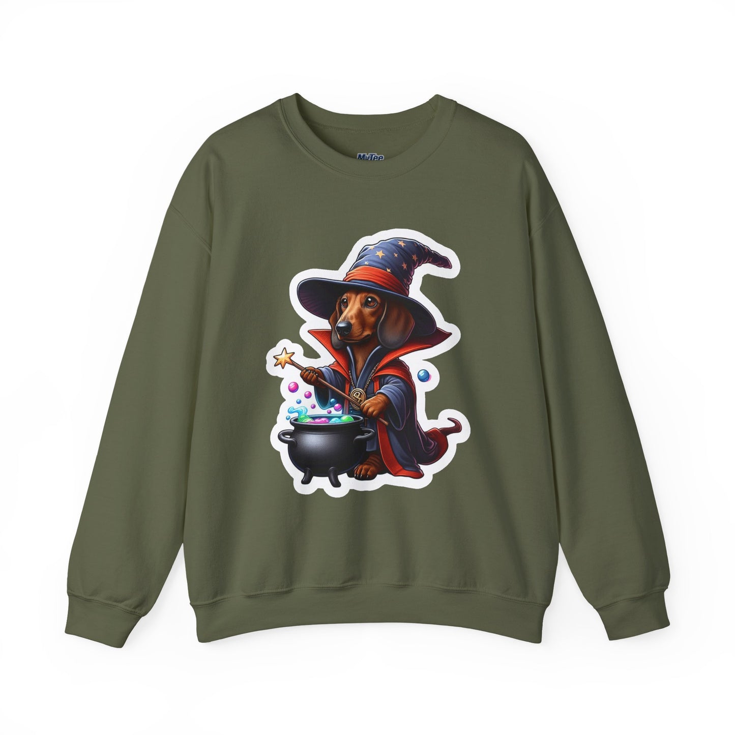 Dachshund Wizard Unisex Sweatshirt – Halloween Magic Dog Pullover