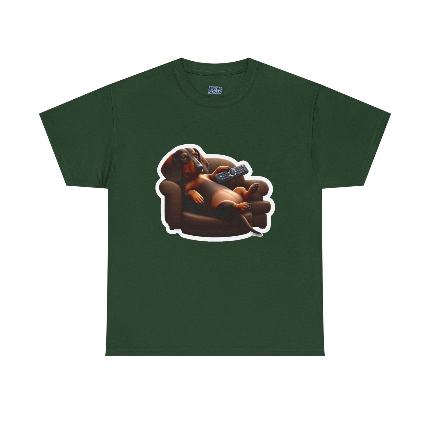 Dachshund Chill Mode Tee – Remote In Paw, Stress-Free Style