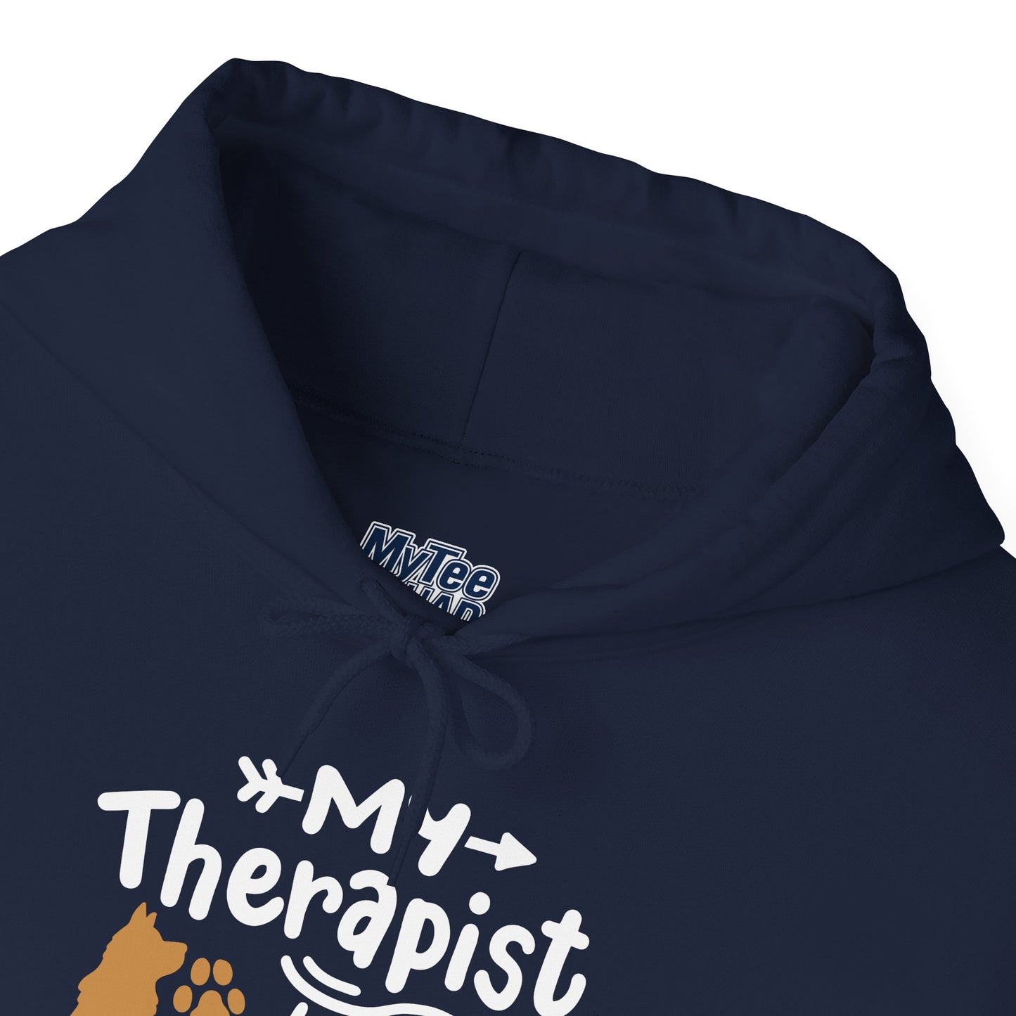 My Therapist Has Paws Pet Lover Hoodie | Animal Therapy Gift