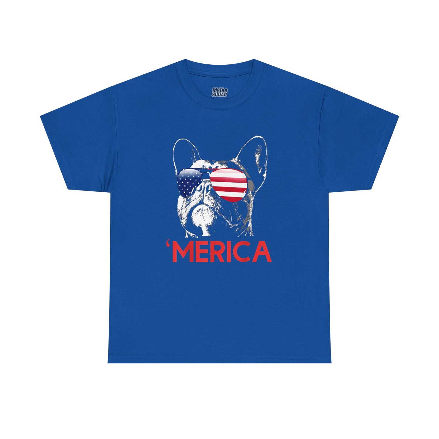 Patriotic French Bulldog With Sunglasses Unisex T-Shirt