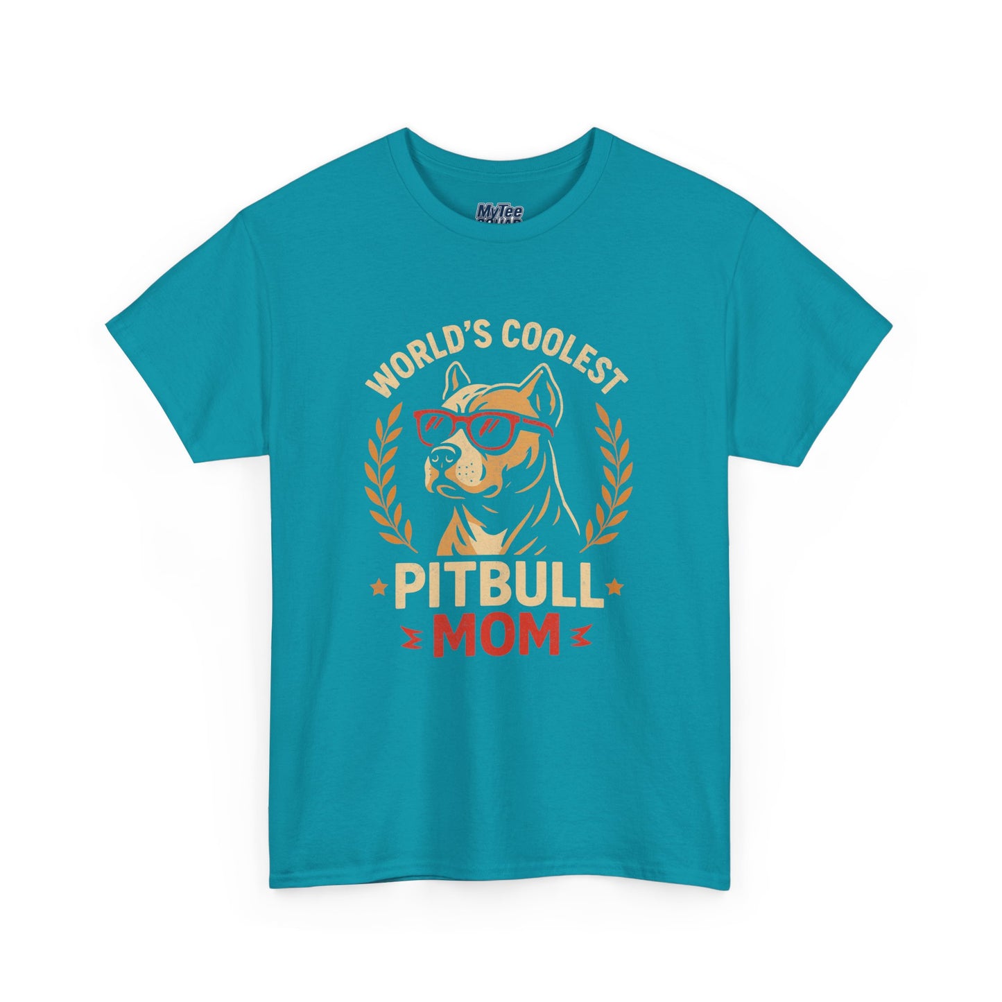 World's Coolest Pitbull Mom T-Shirt | Gift For Dog Mom