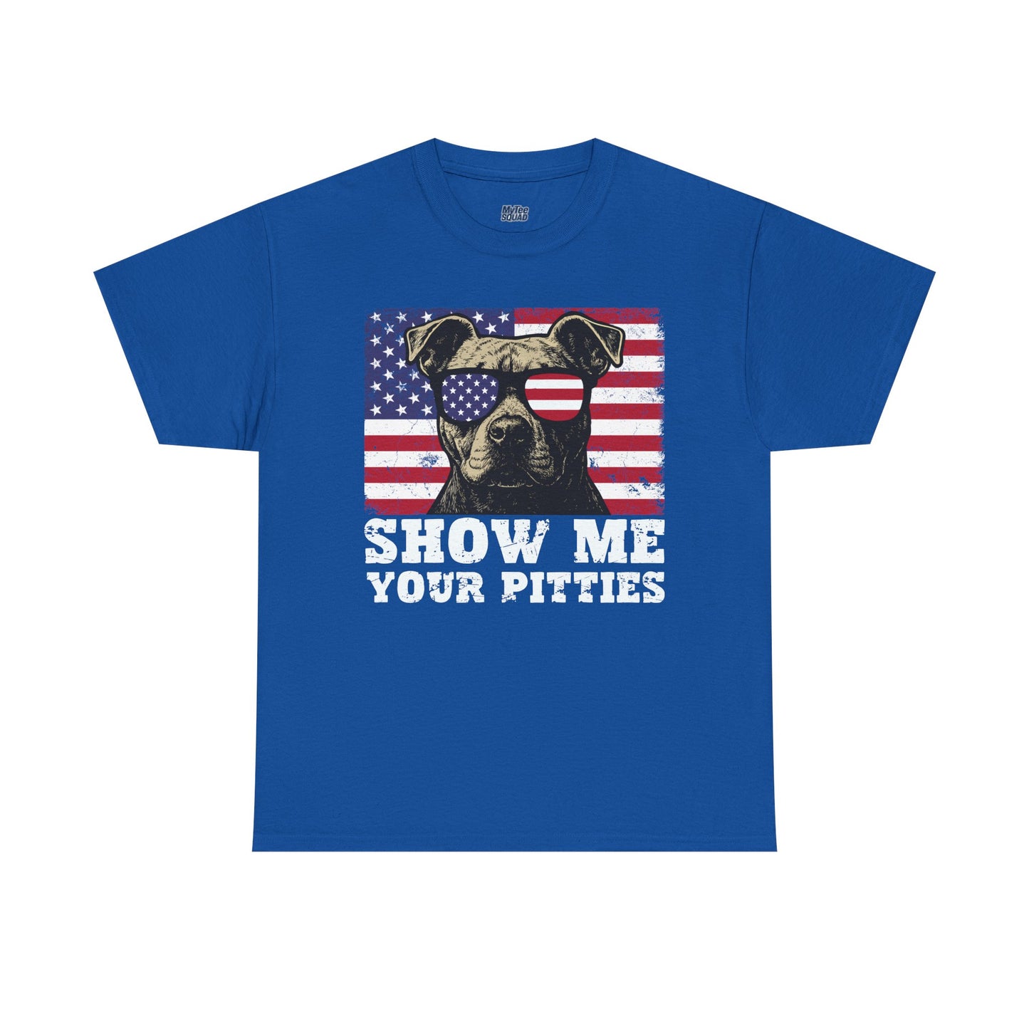 Show Me Your Pitties Patriotic Pitbull Unisex T-Shirt