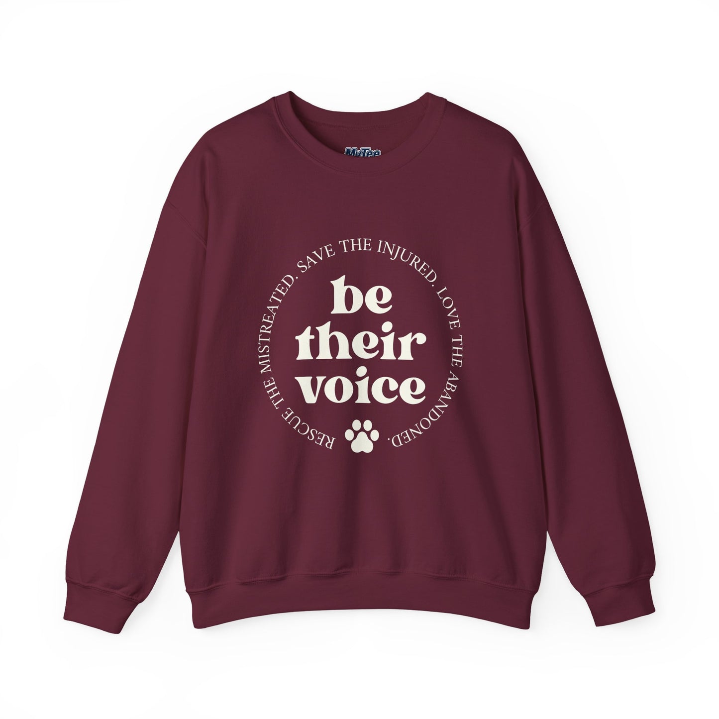 Be Their Voice Unisex Sweatshirt – Animal Shelter Support Pullover