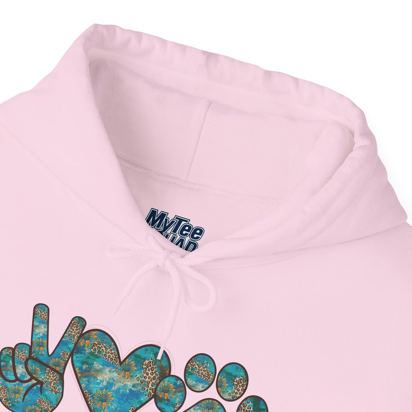 Peace Love Rescue Hoodie For Animal Rescuers