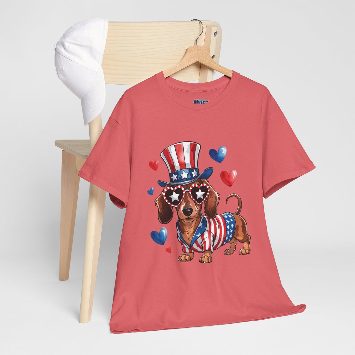 Patriotic Dachshund Unisex T-Shirt | Dog Lover Gift, July 4th Celebration
