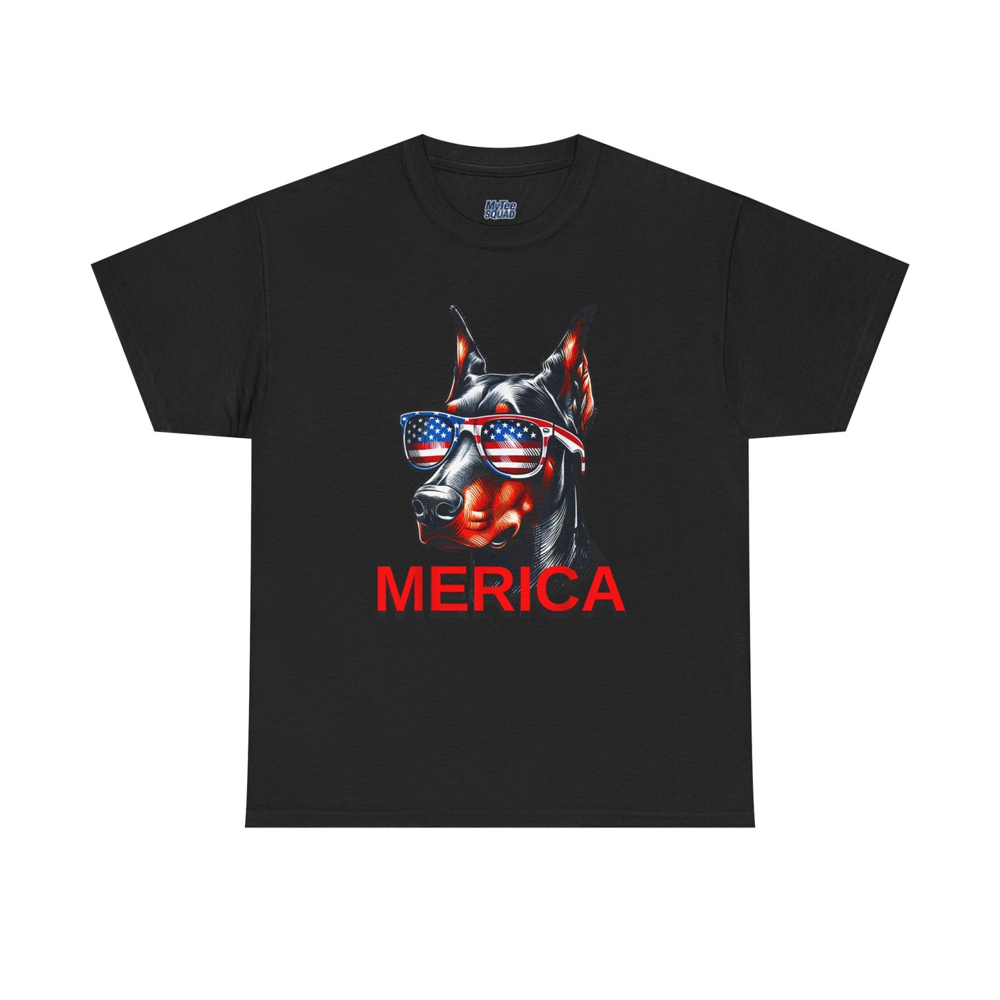 Patriotic Doberman With Sunglasses Unisex T-Shirt