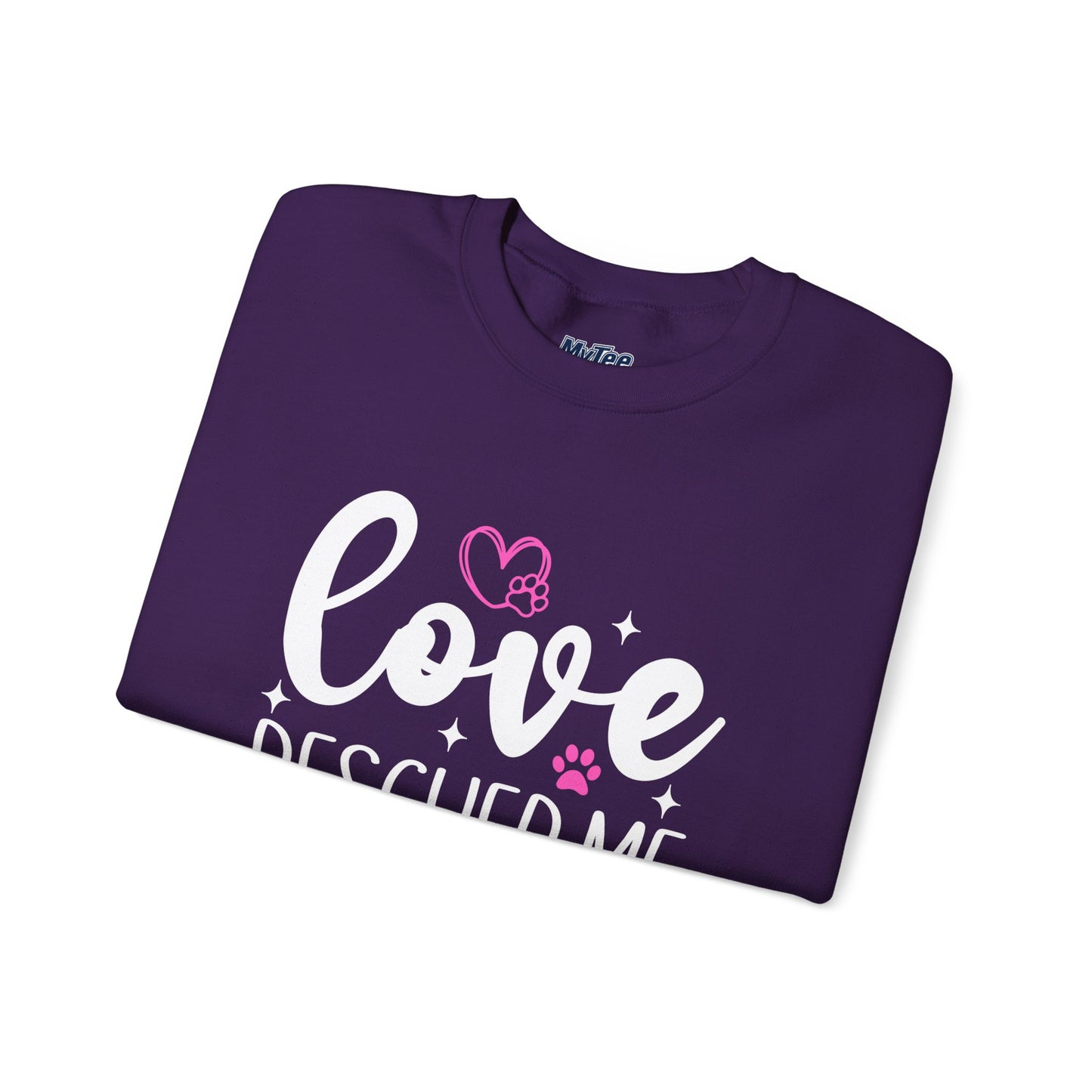 Love Rescued Me Unisex Sweatshirt – Heartfelt Dog Adoption Apparel