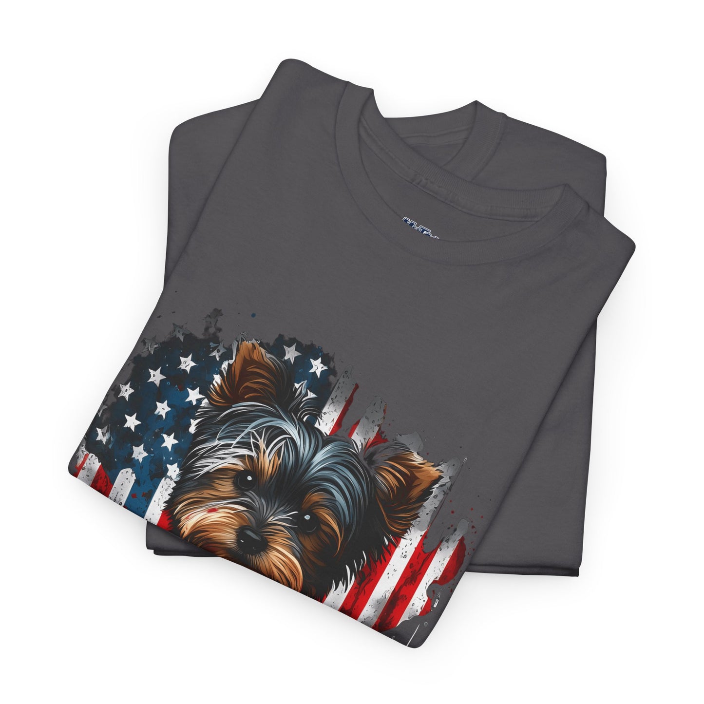 Patriotic American Yorkshire Terrier With sunglasses Unisex T-Shirt