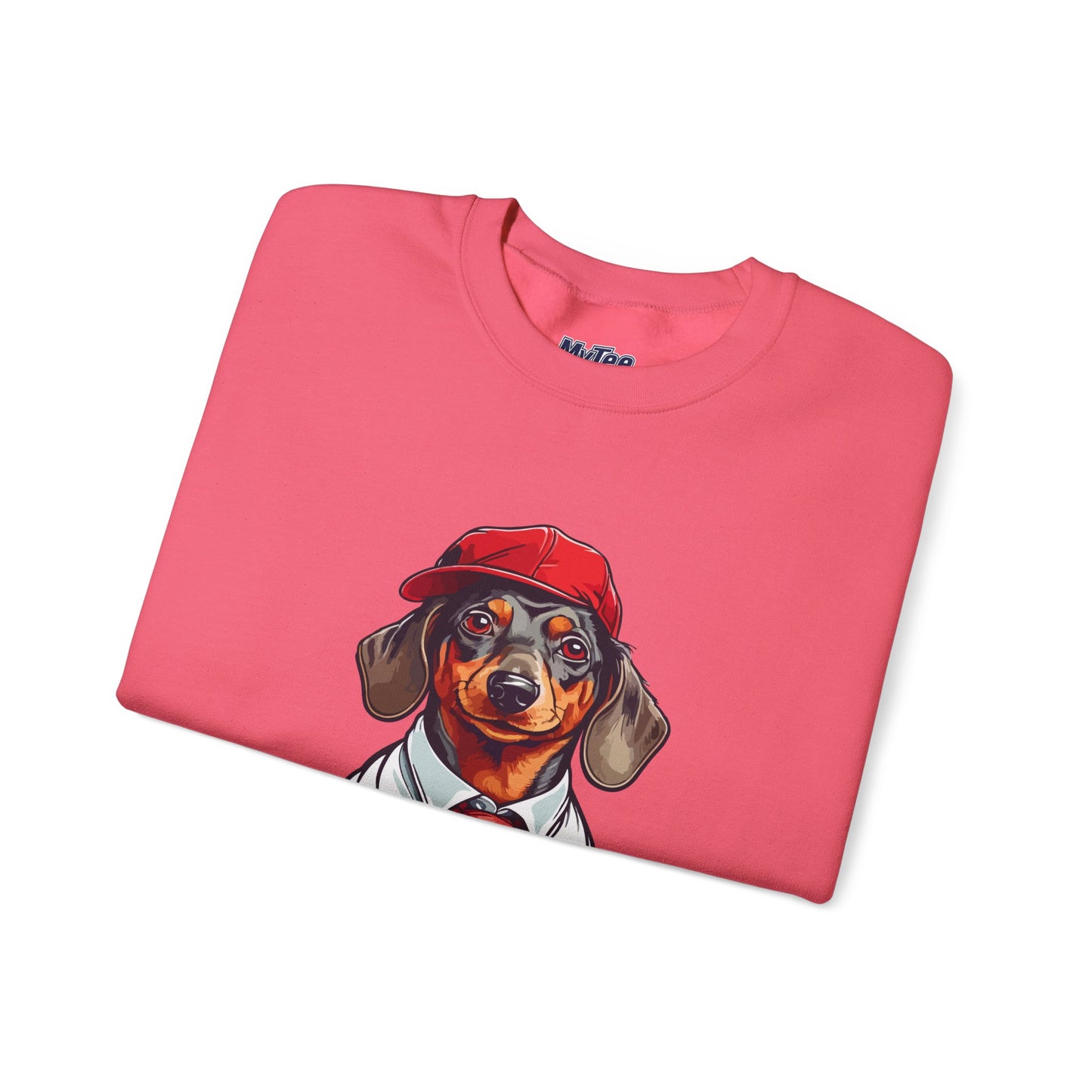 Dachshund Red Tie Unisex Sweatshirt – Chic Comfort for Dog Lovers
