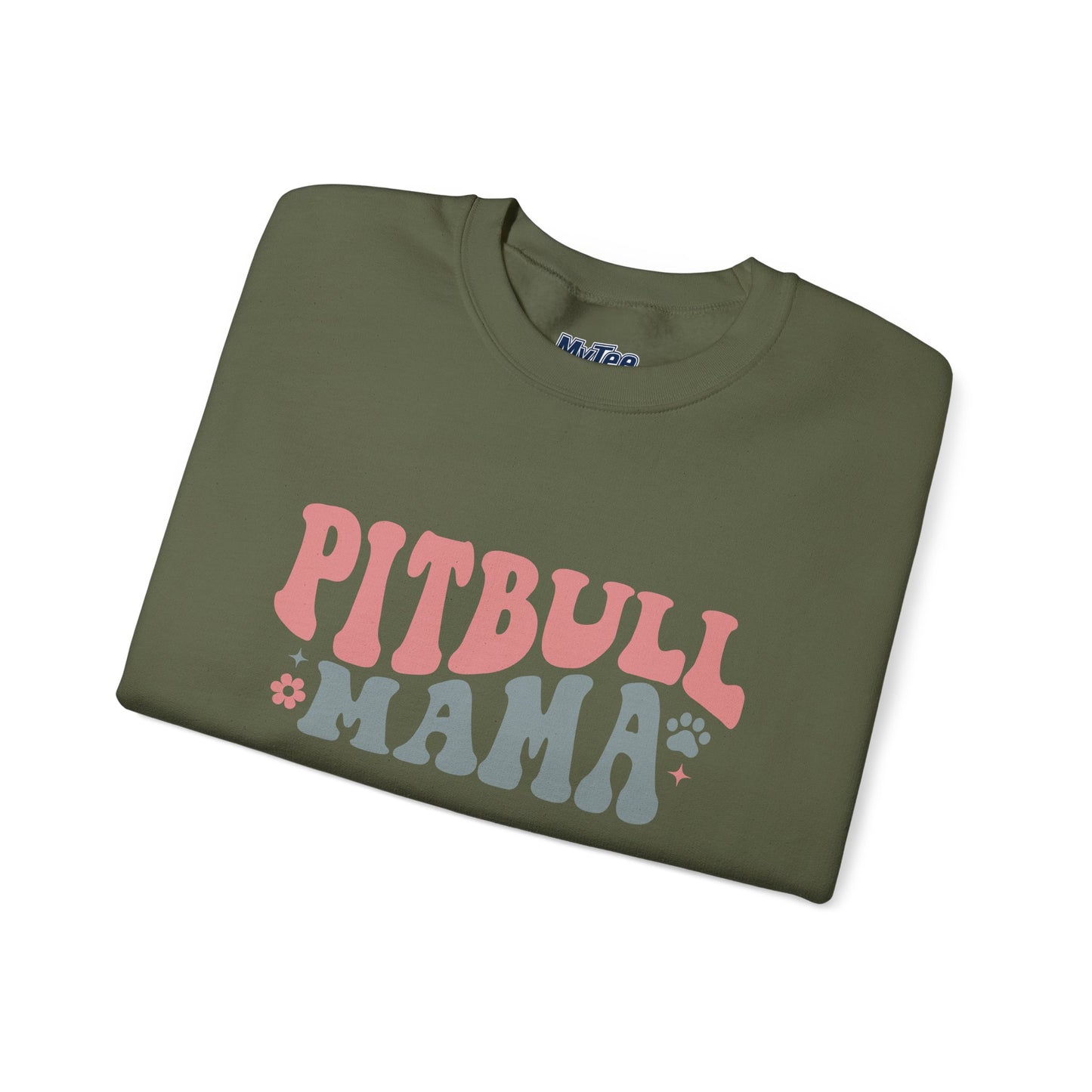 Pitbull Mama Crewneck Sweatshirt | Perfect Gift for Dog Mom