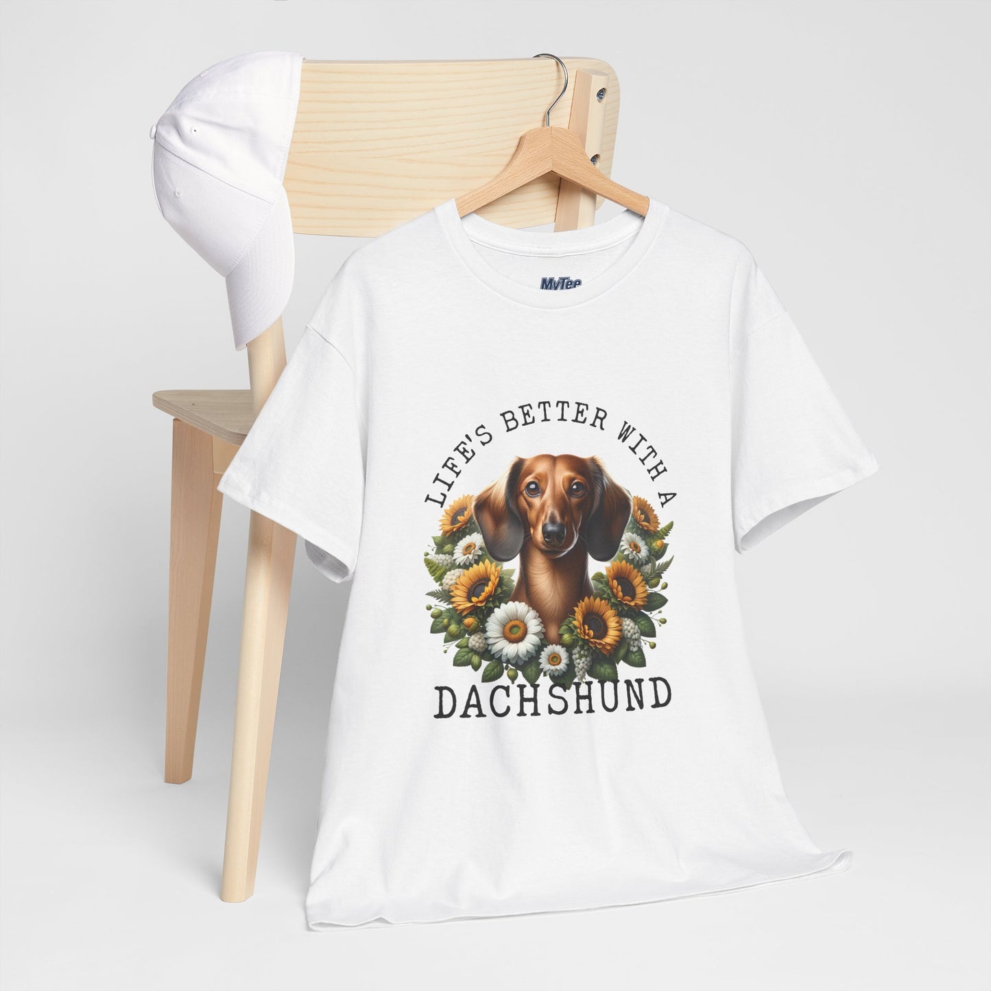 Dachshund Sunflower Unisex T-Shirt