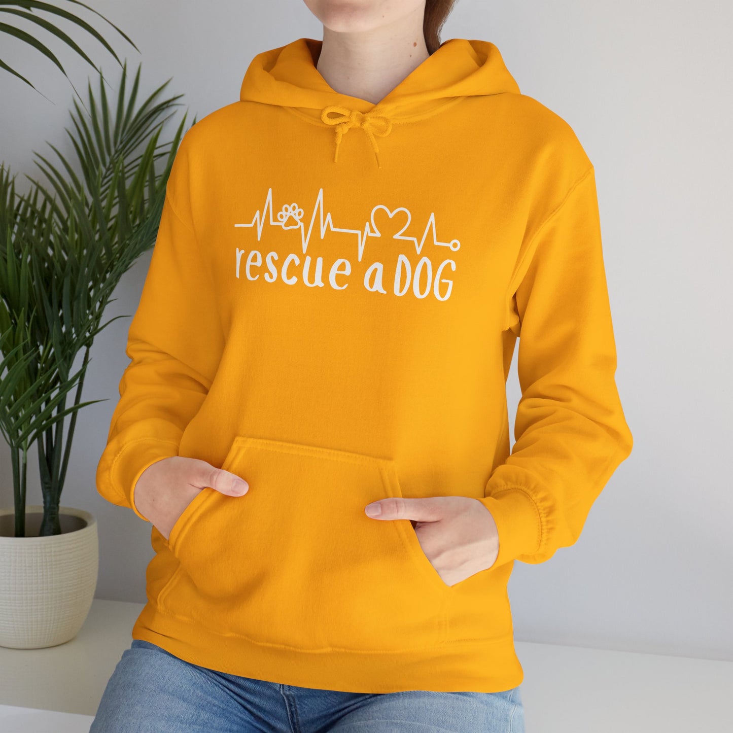 Rescue A Dog Hoodie Pet Lover Unisex Sweatshirt | Adoption Awareness Apparel