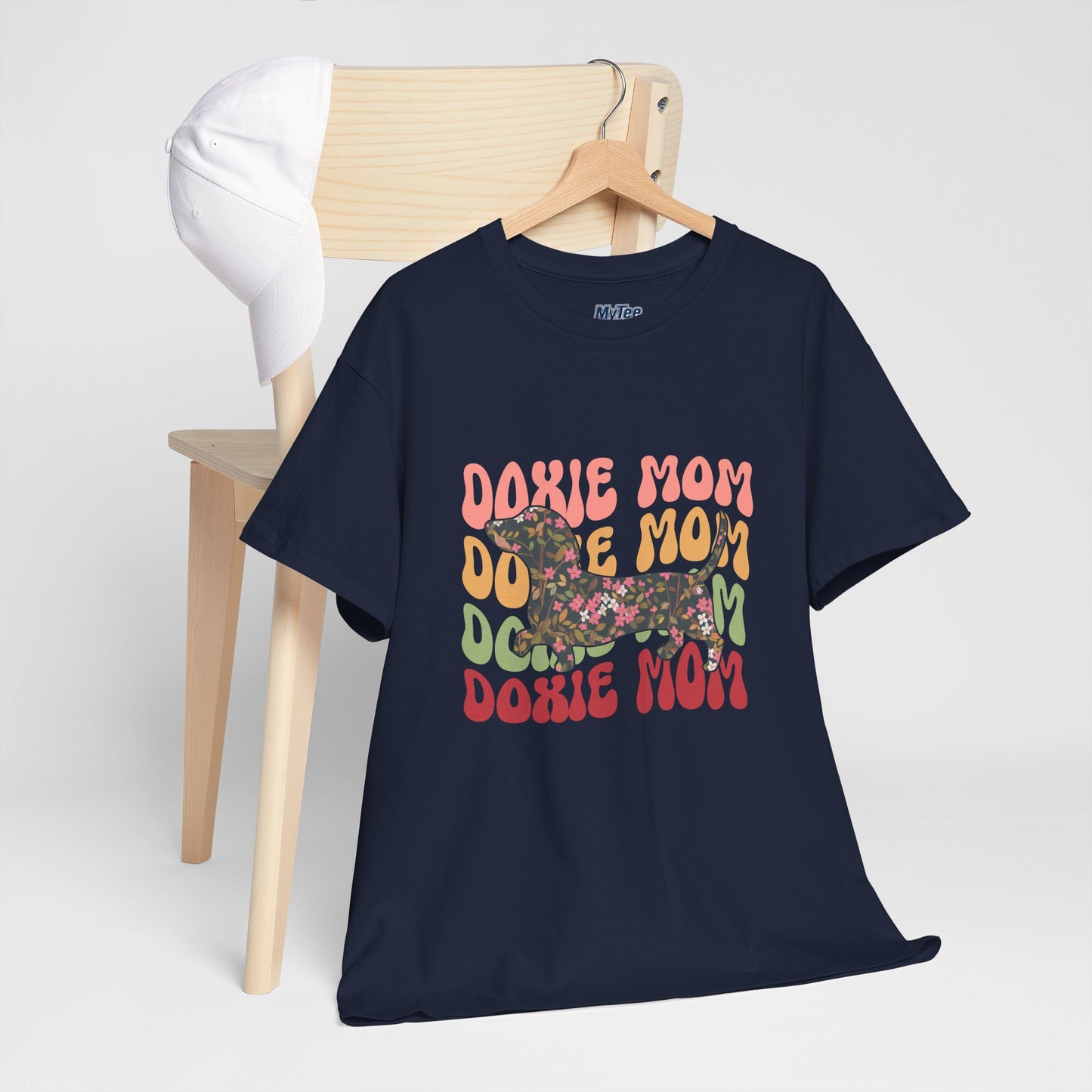 Doxie Mom Retro T-Shirt – Colorful Dog Mom Graphic Tee