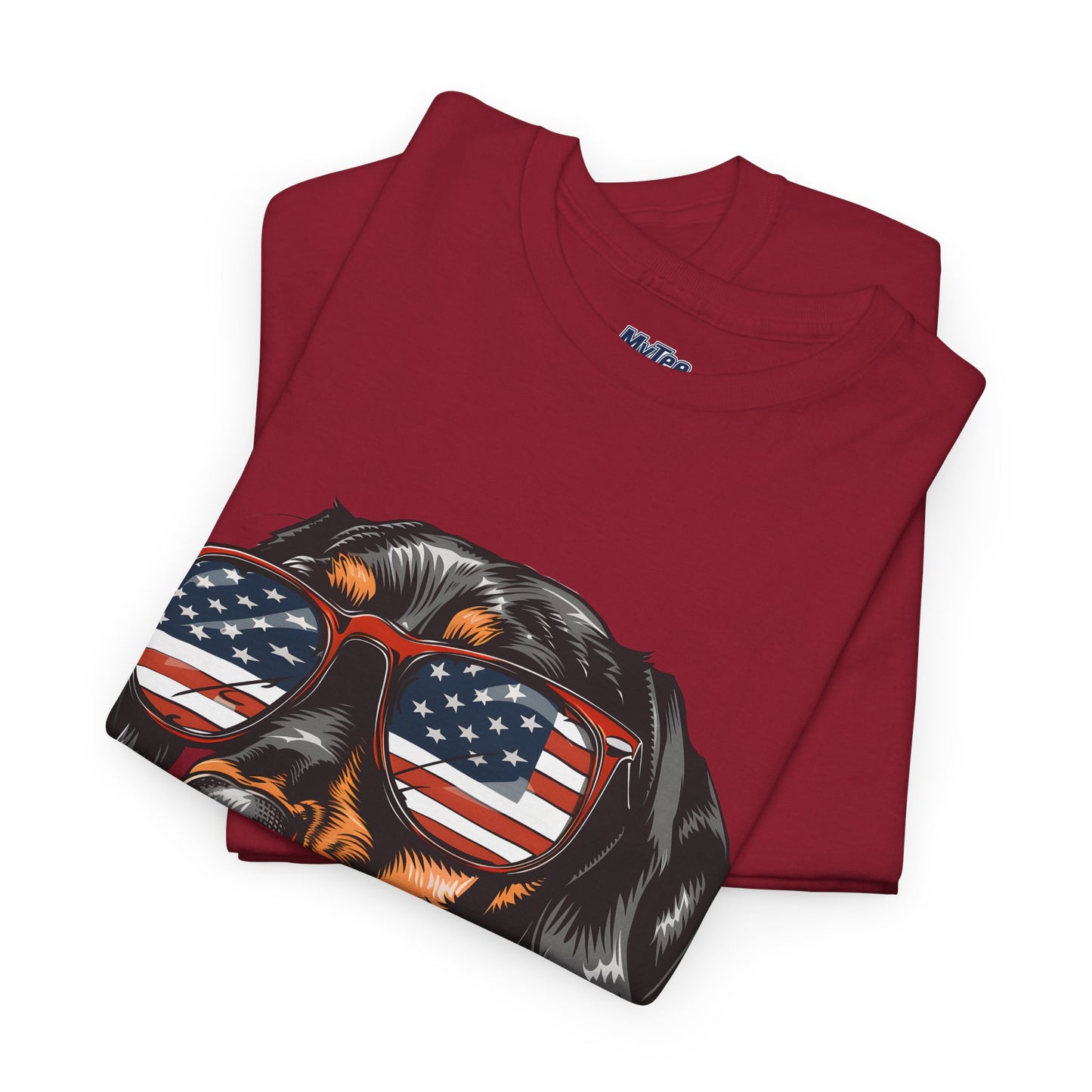 Patriotic Dachshund With Sunglasses Unisex T-Shirt
