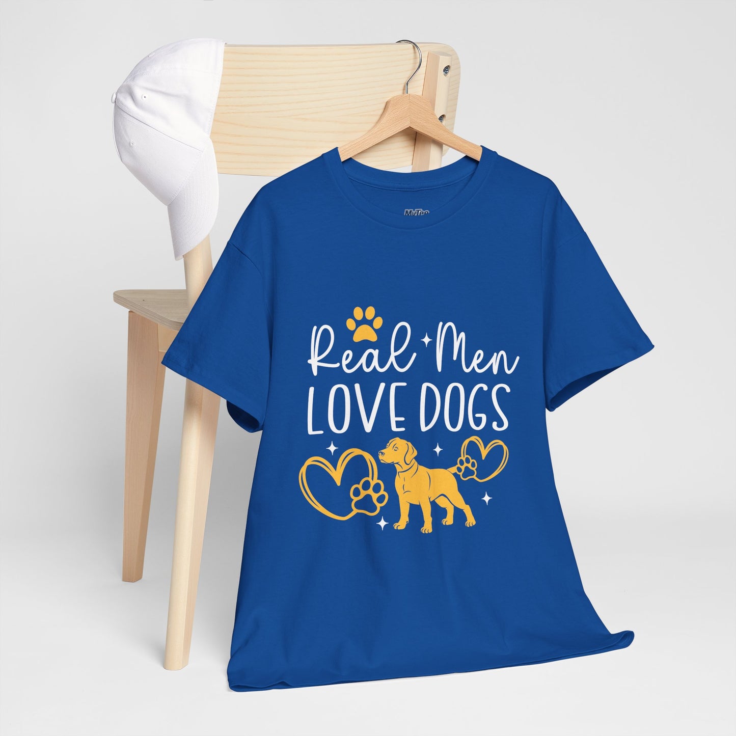 Real Men Love Dogs Cotton T-Shirts | Dog Lover