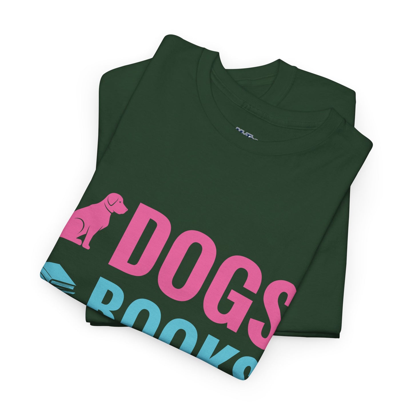 Dogs, Books, And Coffee Unisex Cotton T-Shirt | Dog Lover