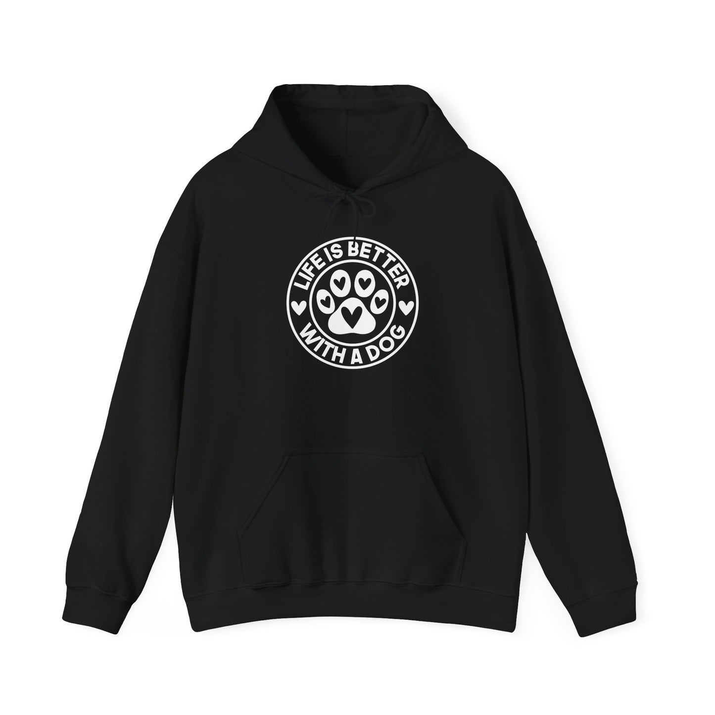 "Life Is Better With A Dog" Unisex Hoodie | Dog-Themed Apparel