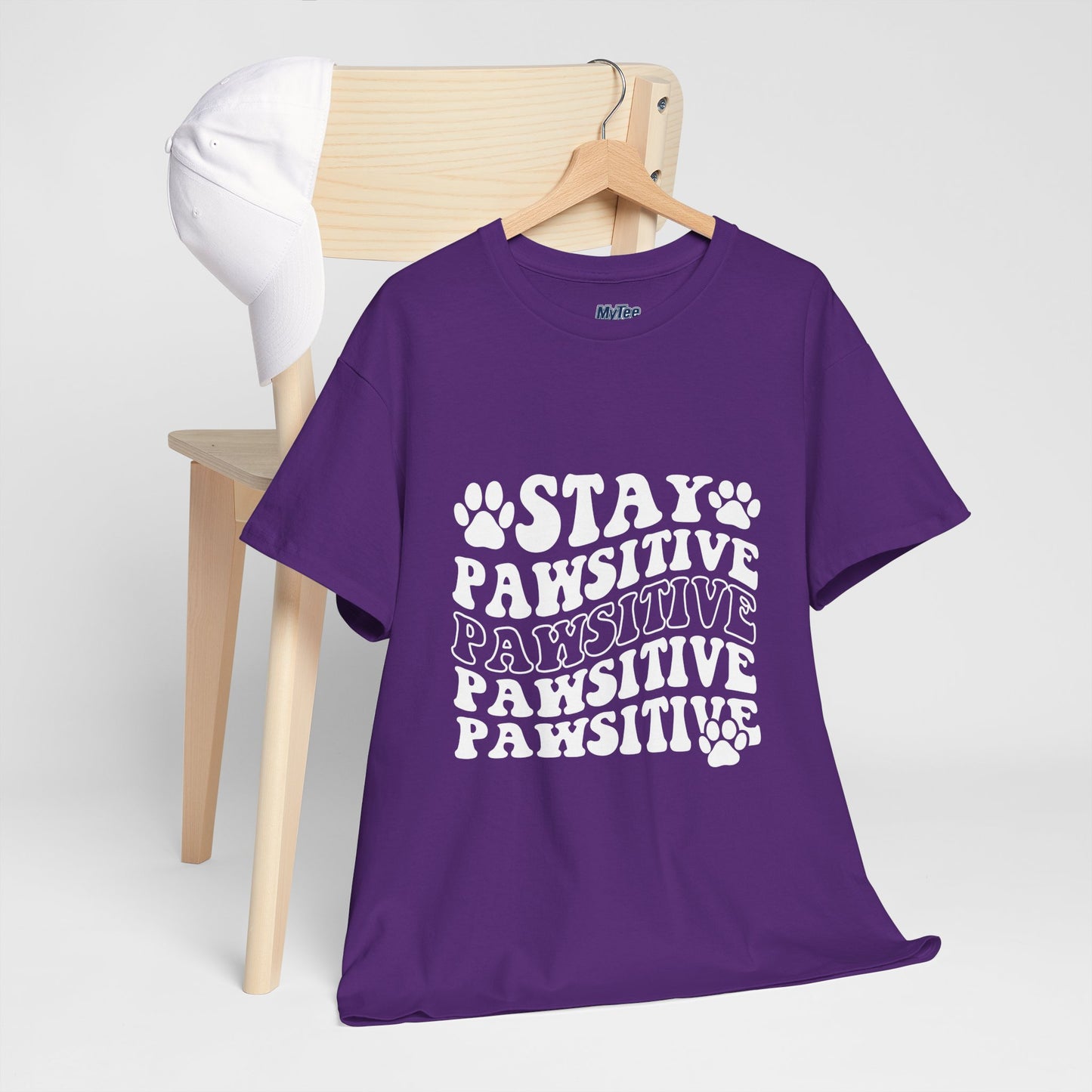 Stay Pawsitive Unisex T-Shirt For Animal Lovers