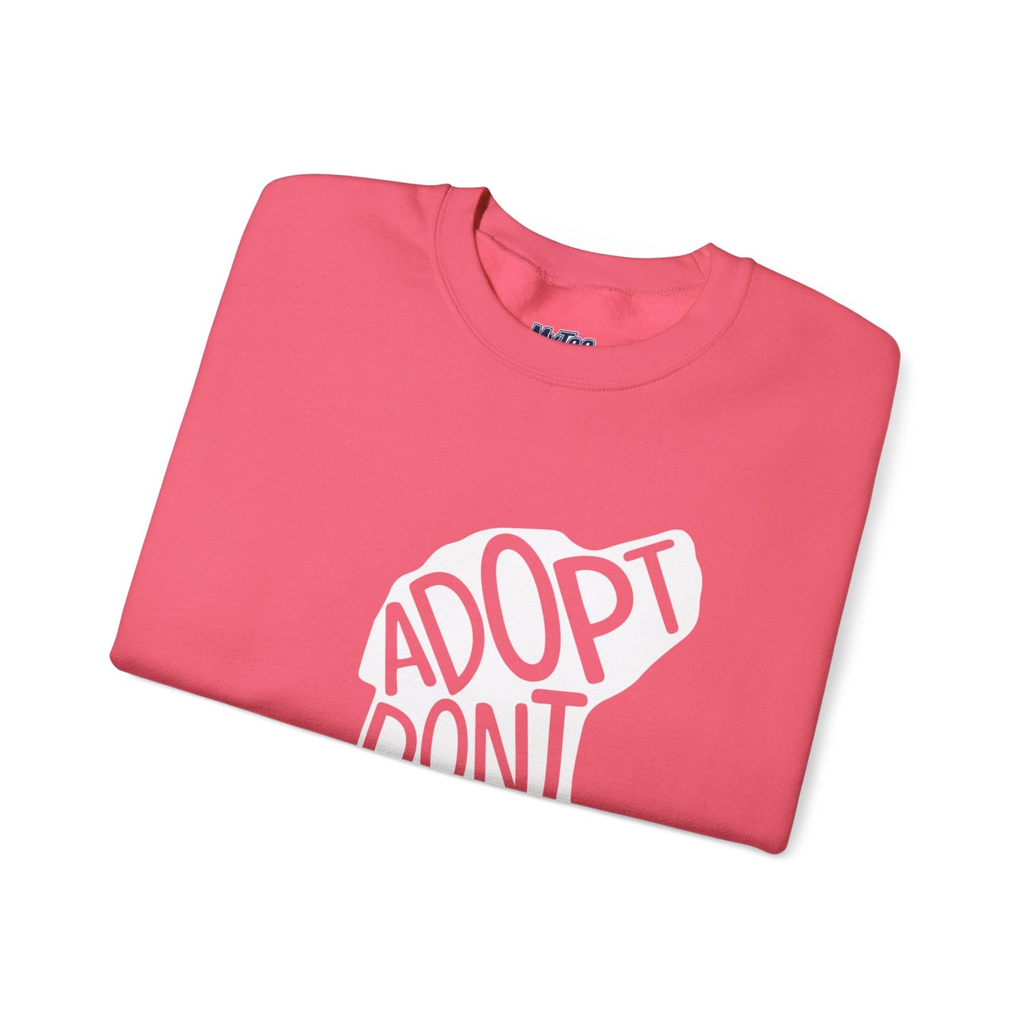 Adopt Don't Shop Unisex Sweatshirt | Eco-Friendly Crewneck
