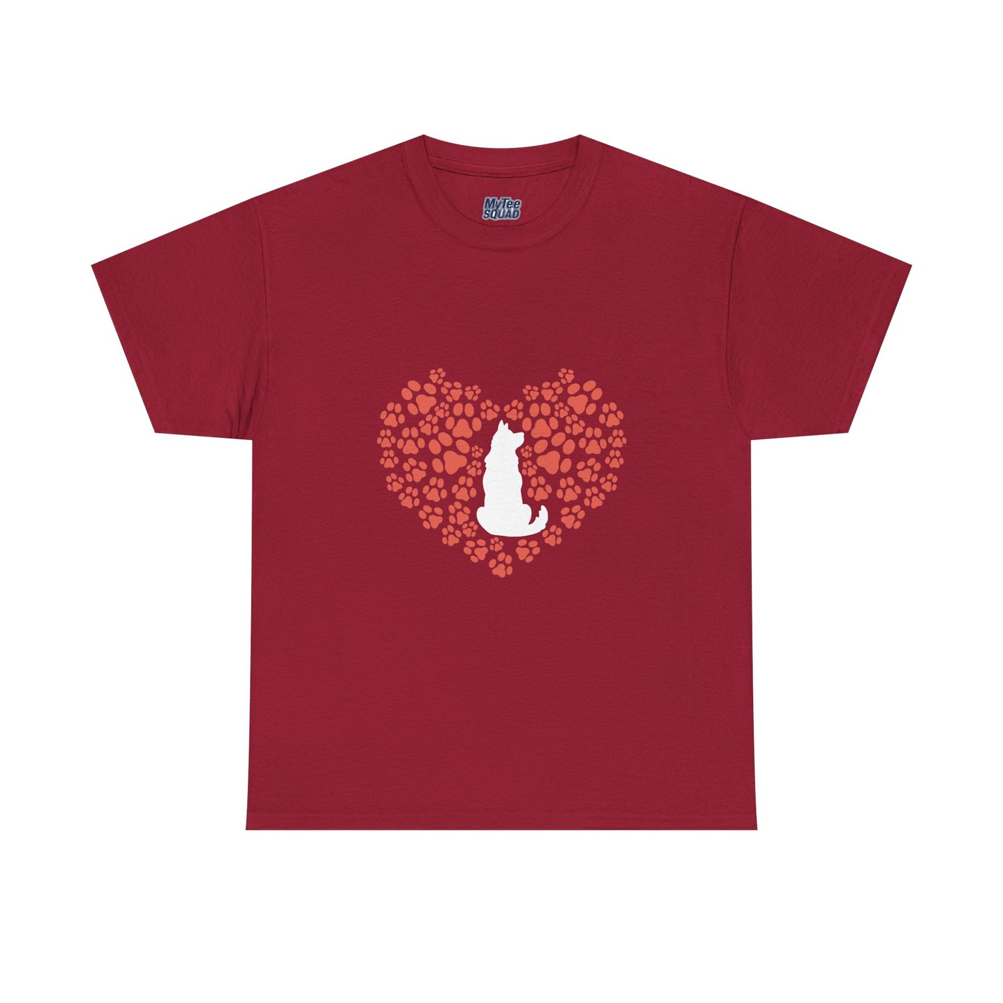 Dog Lover's Heart - Unisex Cotton Tee