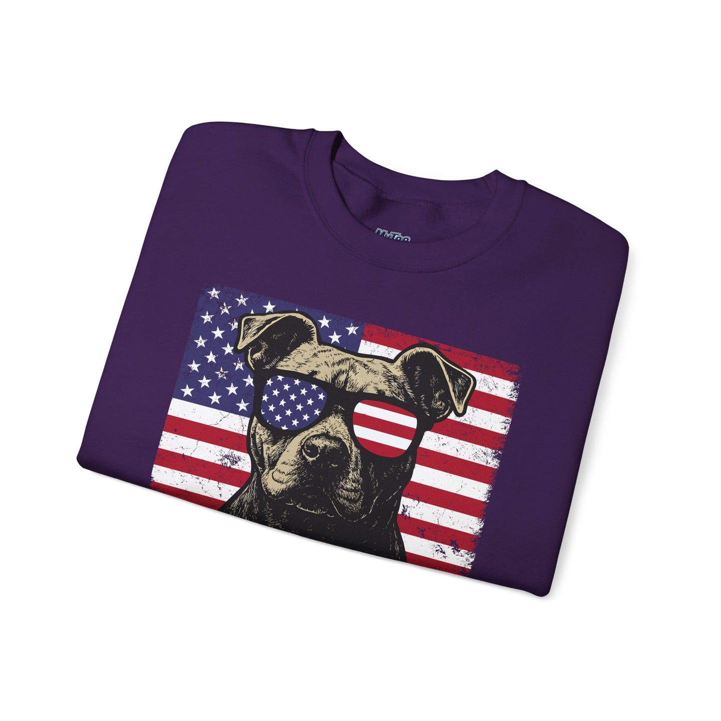 Show Me Your Pitties Patriotic Pitbull Sweatshirt – Funny USA Dog Lover Pullover