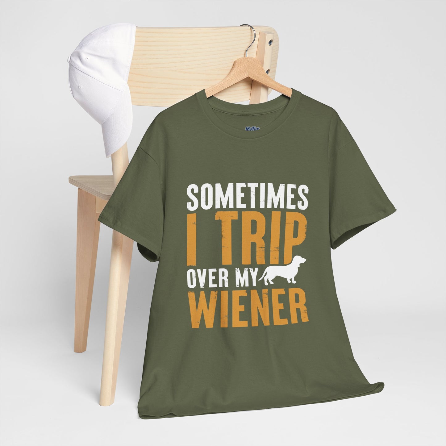 Sometimes I Trip OVer My Wiener Unisex T-Shirts