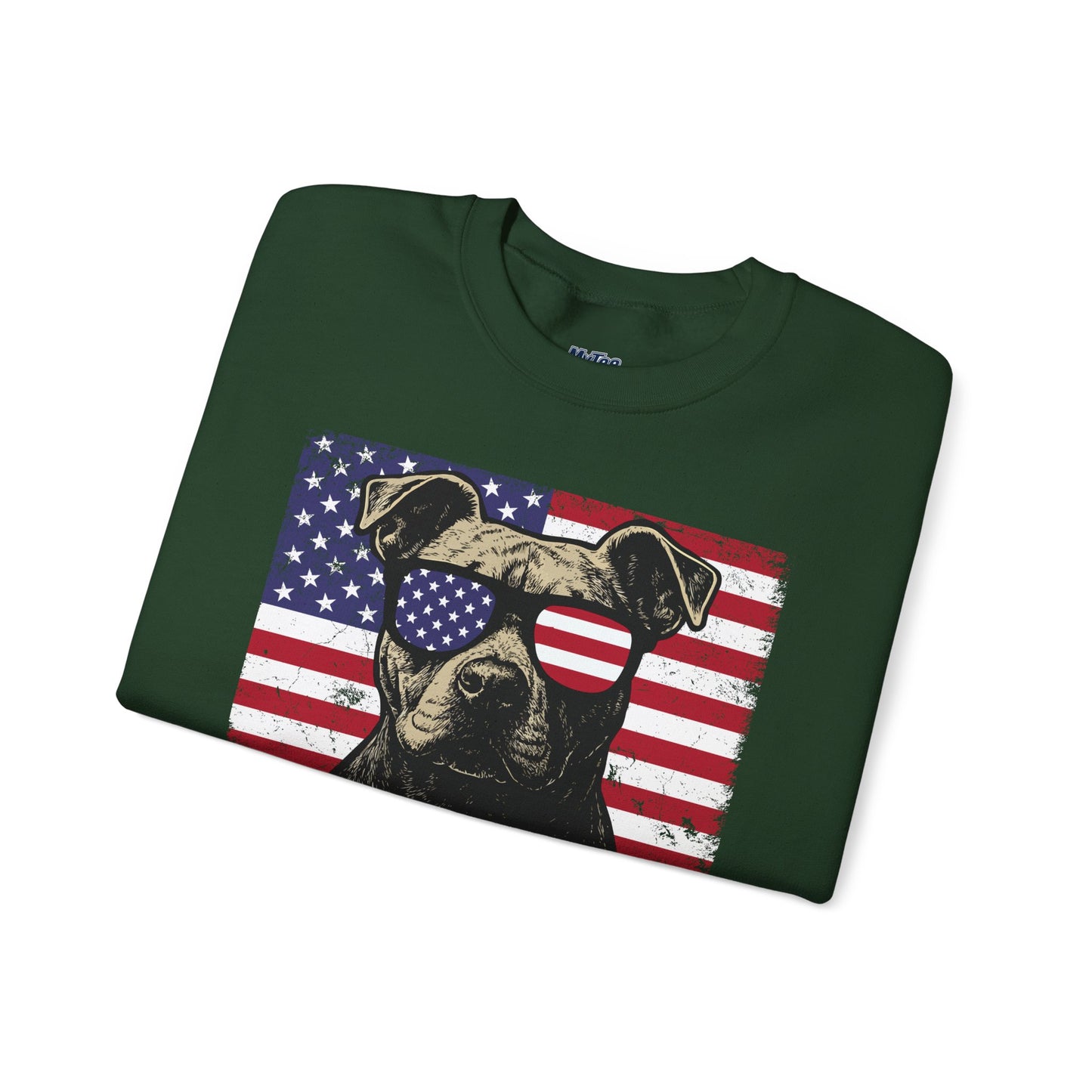 Show Me Your Pitties Patriotic Pitbull Sweatshirt – Funny USA Dog Lover Pullover
