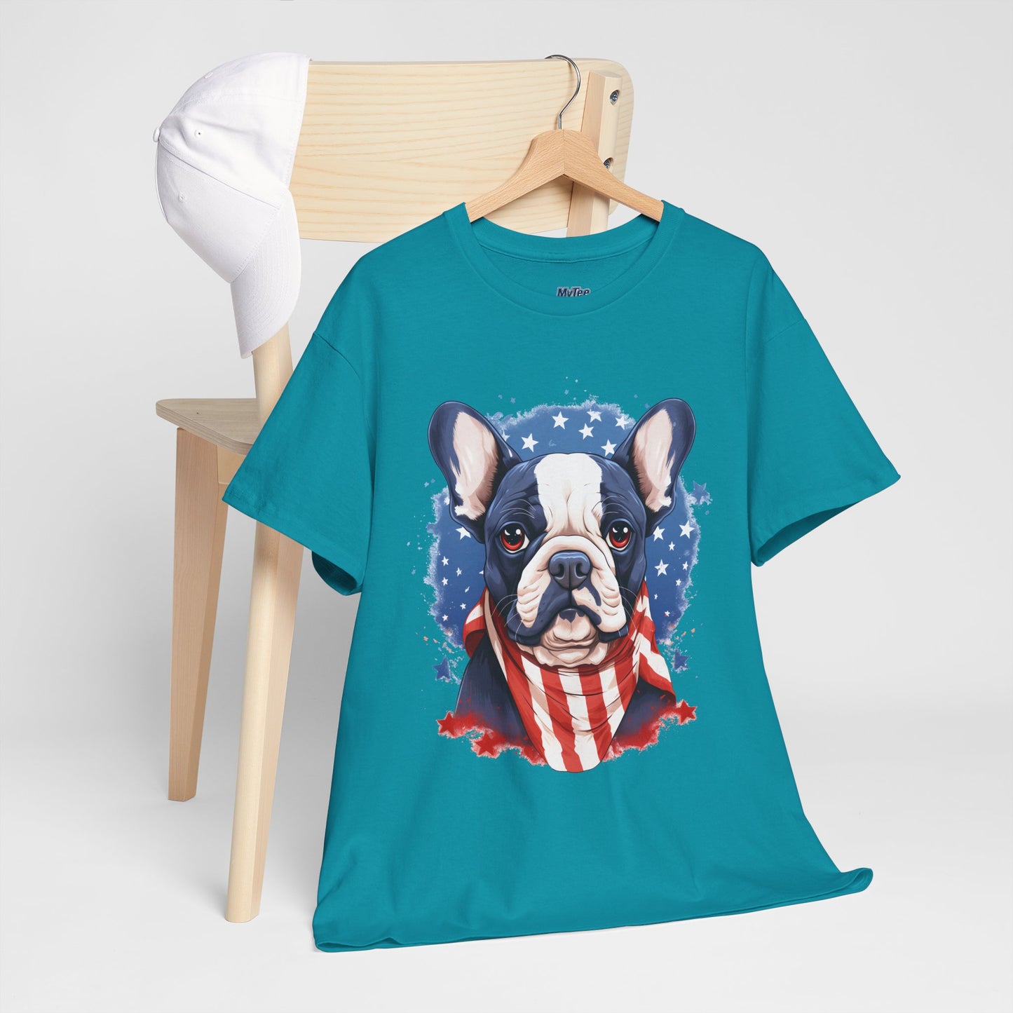 Patriotic French Bulldog Unisex T-Shirt | Dog Lover