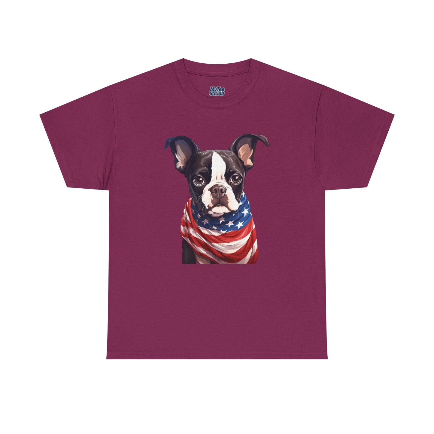 Patriotic Boston Terrier Unisex T-Shirt