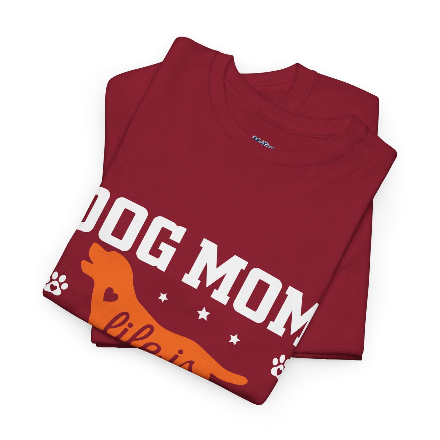 Dog Mom Life Is Ruff Cotton T-Shirt