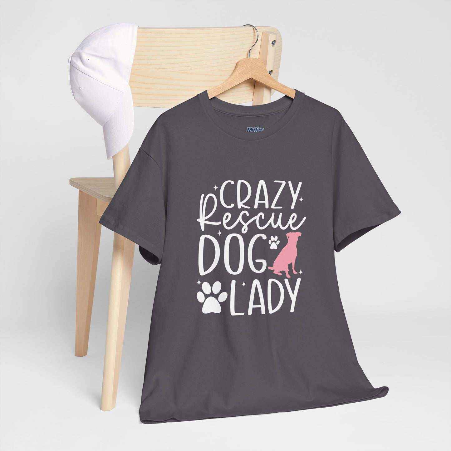 Crazy Rescue Dog Lady T-Shirt | Gift For Pet Mama