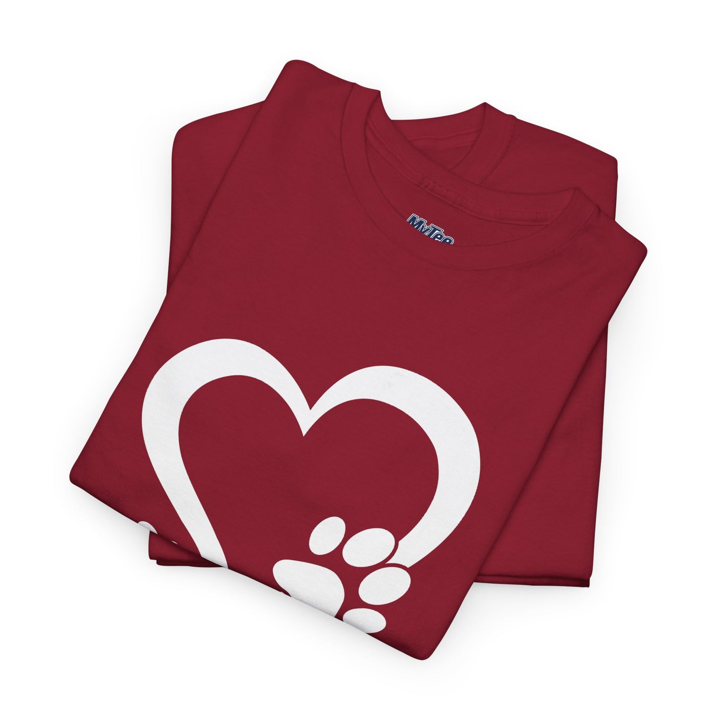 Heart With Paw Print Love T-shirt