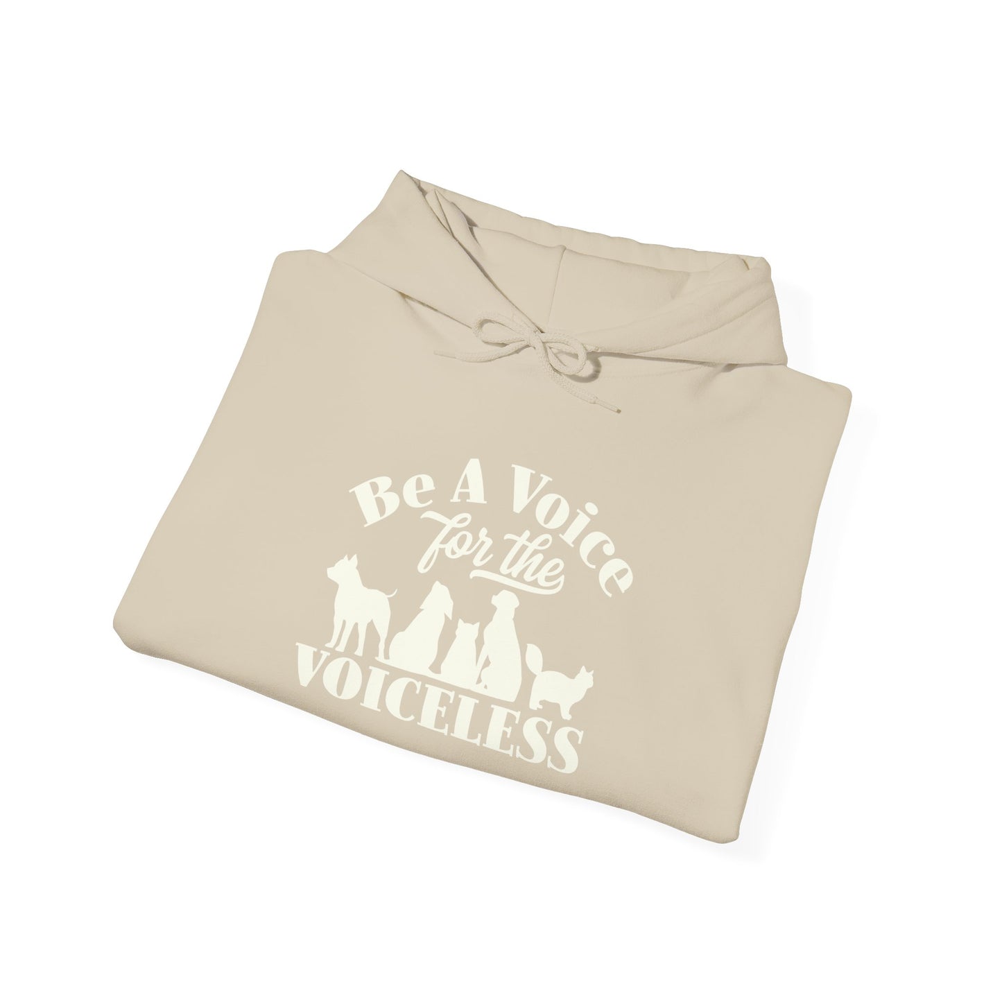 Be A Voice For The Voiceless Unisex Hoodie – Animal Rescue Awareness