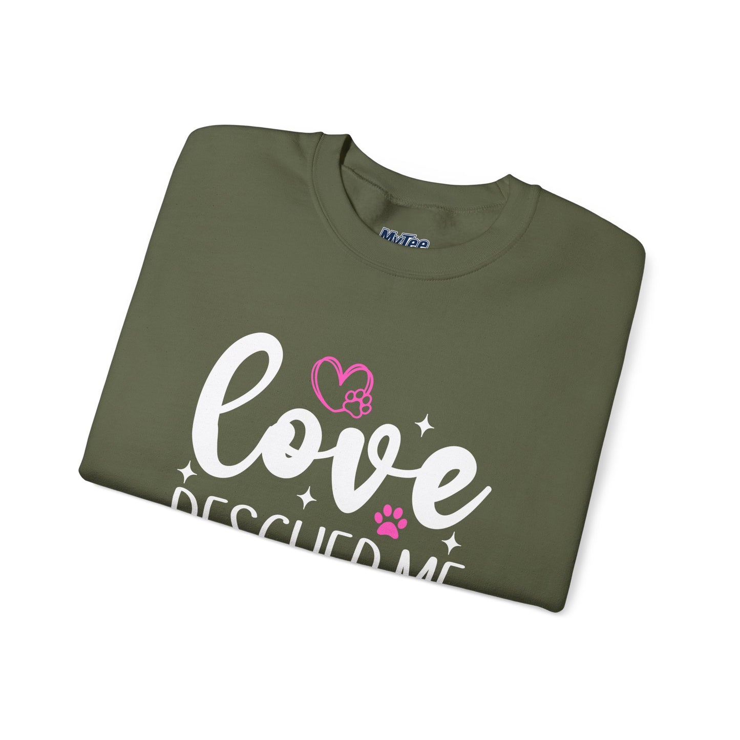 Love Rescued Me Unisex Sweatshirt – Heartfelt Dog Adoption Apparel
