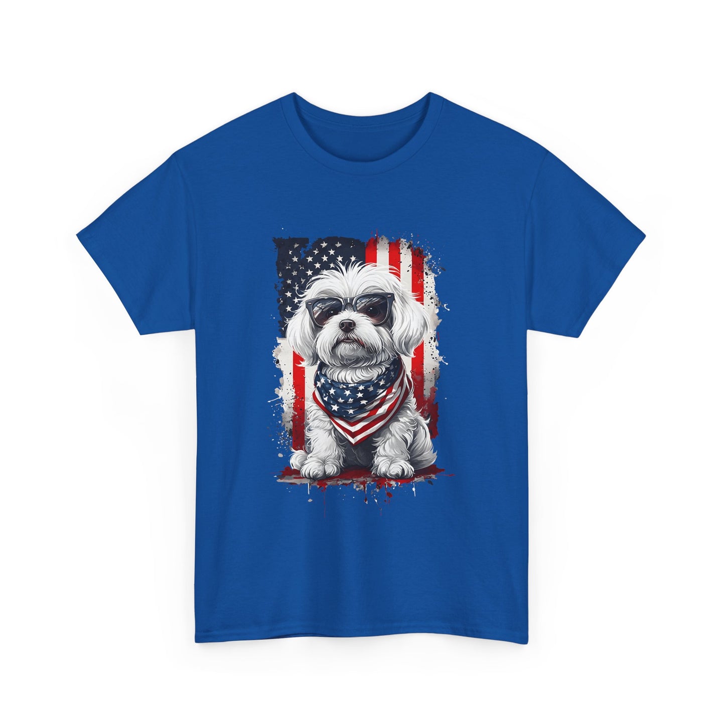 Patriotic Havanese Unisex Cotton T-Shirt