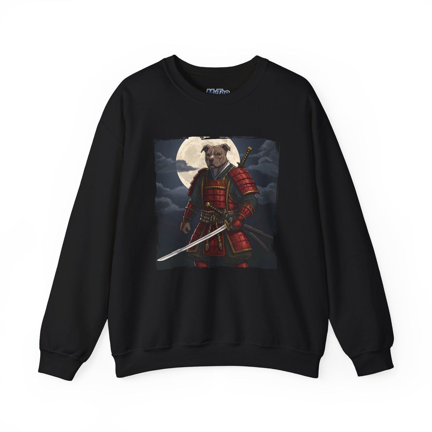Pitbull Samurai Warrior Sweatshirt | Cozy Crewneck